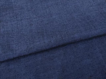 平和屋着物●男性　紬　アンサンブル　色無地　青褐色　正絹　逸品　AABH4269ck