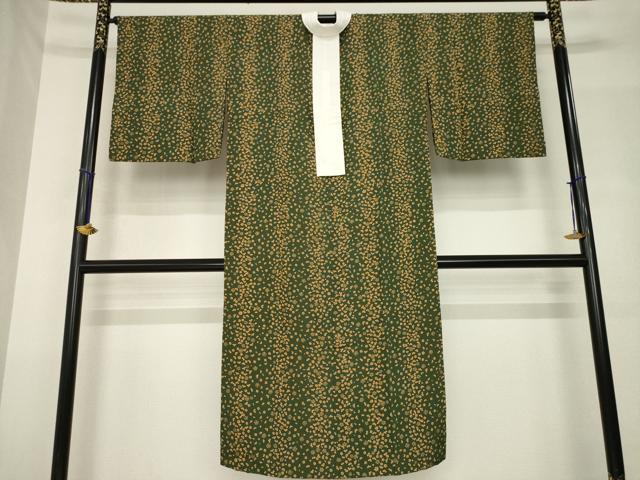 平和屋着物●長襦袢　無双仕立て　小花文　正絹　逸品　AABH4276ck