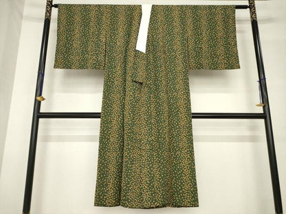平和屋着物●長襦袢　無双仕立て　小花文　正絹　逸品　AABH4276ck
