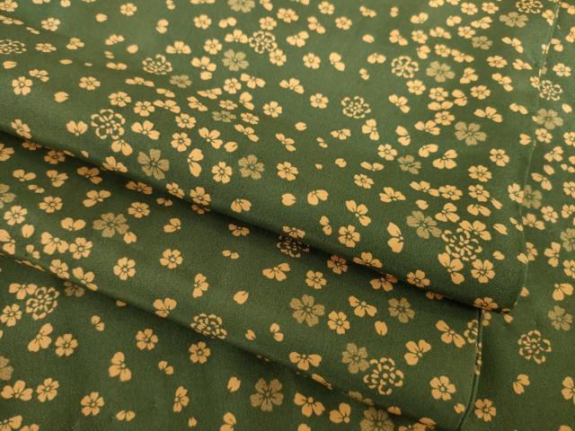 平和屋着物●長襦袢　無双仕立て　小花文　正絹　逸品　AABH4276ck