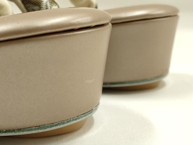 平和屋着物●和装小物　和装草履　金糸　フリーサイズ　逸品　未使用　AABH4281ay