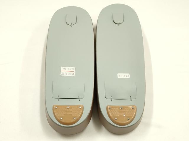 平和屋着物●和装小物　和装草履　金糸　フリーサイズ　逸品　未使用　AABH4281ay