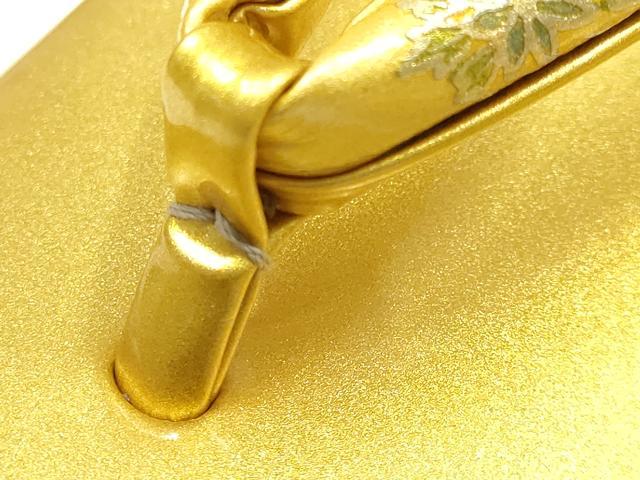 平和屋着物●和装小物　和装草履　伊と忠　花柄　金彩　共箱付き　逸品　AABH4288ay