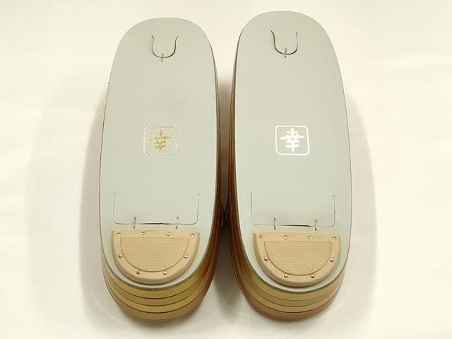 平和屋着物●ファッションデザイナー 花井幸子　和装小物　和装草履　共箱付き　逸品　AABH4292ay