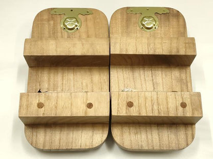 平和屋着物●男性　和装小物　桜皮細工　下駄　樺細工　桐下駄　逸品　未使用　AABH4293ay