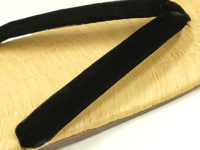 平和屋着物●男性　和装小物　雪駄　畳表　牛革底　逸品　AABH4298ay