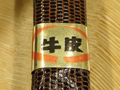 平和屋着物●男性　和装小物　雪駄　畳表風　牛皮底　逸品　未使用　AABH4300ay