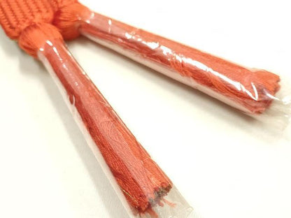 平和屋本店●和装小物　帯締め・帯揚げセット　高麗組 綾出し　暈し染め　金糸　金彩　逸品　AABH4306ay