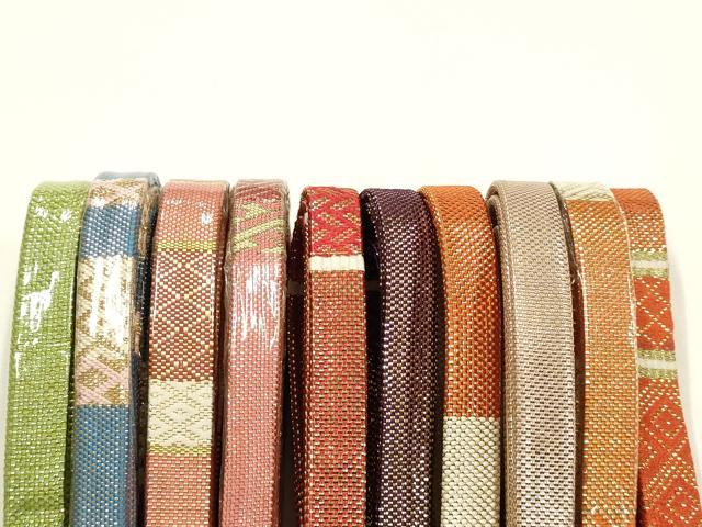 平和屋着物●和装小物　上質な帯締め10本セット　本場筑前博多織　佐賀錦　錦麗　金銀糸　逸品　全て未使用　AABH4327ay