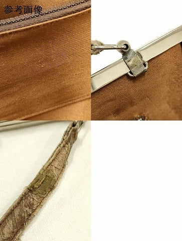 平和屋着物▼和装小物　和装バッグ　ハンドバッグ　みのむし工芸　逸品　AABH4350ay