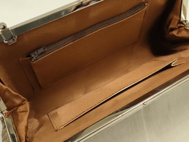 平和屋着物▼和装小物　和装バッグ　ハンドバッグ　みのむし工芸　逸品　AABH4350ay