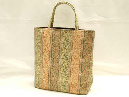 平和屋着物▼和装小物　和装バッグ　ハンドバッグ　鳳凰蔦草間道　逸品　AABH4351ay