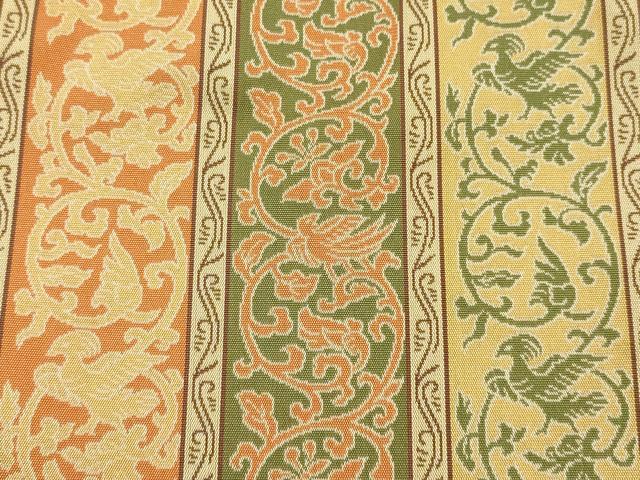 平和屋着物▼和装小物　和装バッグ　ハンドバッグ　鳳凰蔦草間道　逸品　AABH4351ay