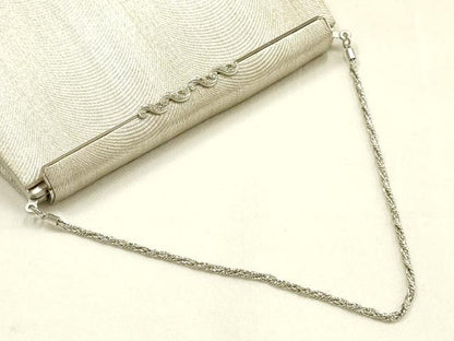 平和屋着物▼和装小物　和装バッグ　ハンドバッグ　クラッチバッグ　銀糸　逸品　AABH4352ay