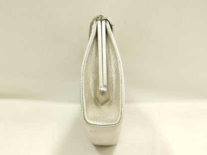 平和屋着物▼和装小物　和装バッグ　ハンドバッグ　クラッチバッグ　銀糸　逸品　AABH4352ay