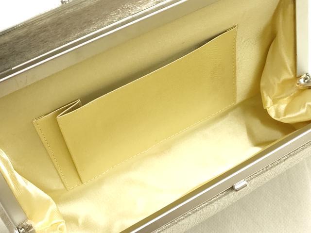 平和屋着物▼和装小物　和装バッグ　ハンドバッグ　クラッチバッグ　銀糸　逸品　AABH4352ay