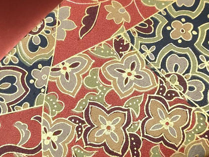 平和屋着物▼和装小物 和装バッグ ハンドバッグ クラッチバッグ 切嵌 花 金彩 マグネット式 逸品 AABH4361ay