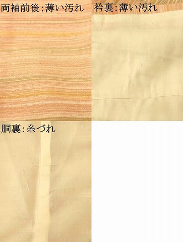 平和屋着物■訪問着 樹林横段文 ロング丈 正絹 逸品 AABH4409fw