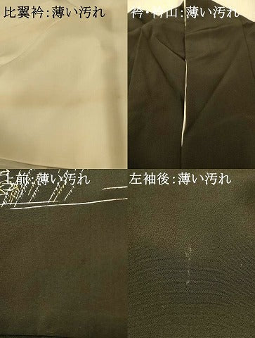 平和屋着物■豪華黒留袖 手描き 風景文 正絹 逸品 AABH4412fw