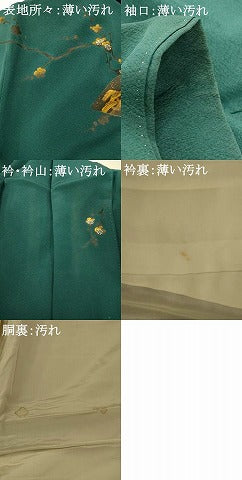 平和屋着物■訪問着 枝梅扇子文 暈し染め 金彩 正絹 逸品 AABH4416fw