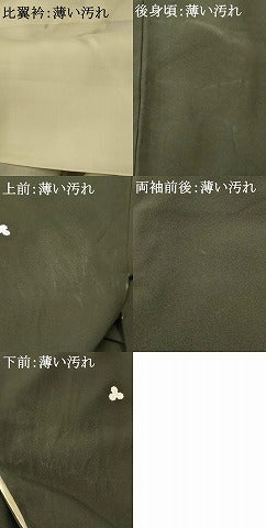 平和屋着物■豪華黒留袖　作家物　花鳥風景文　暈し染め　正絹　逸品　AABH4419fw