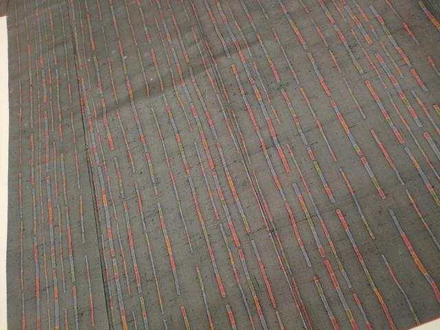 平和屋着物■上質な紬 縞 正絹 逸品 AABH4424fw