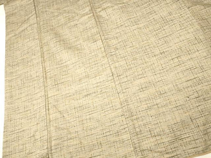 平和屋着物■上質な紬　格子　正絹　逸品　AABH4425fw