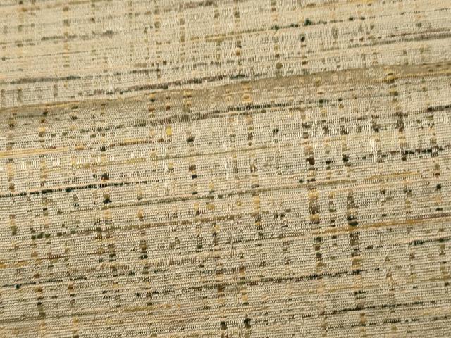 平和屋着物■上質な紬　格子　正絹　逸品　AABH4425fw