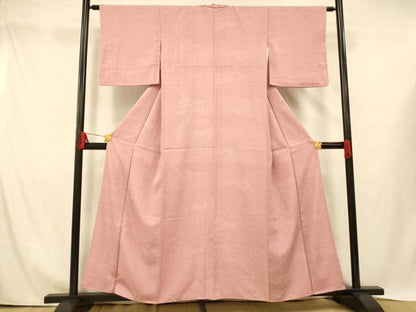 平和屋着物■江戸小紋 草花雲取り文 正絹 逸品 AABH4444fw
