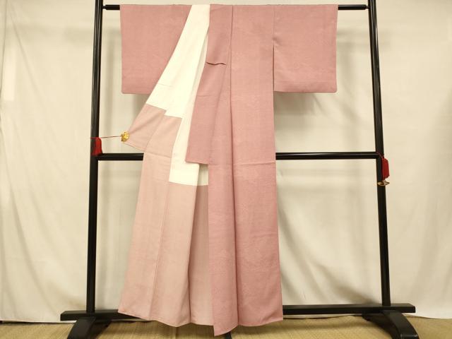 平和屋着物■江戸小紋 草花雲取り文 正絹 逸品 AABH4444fw