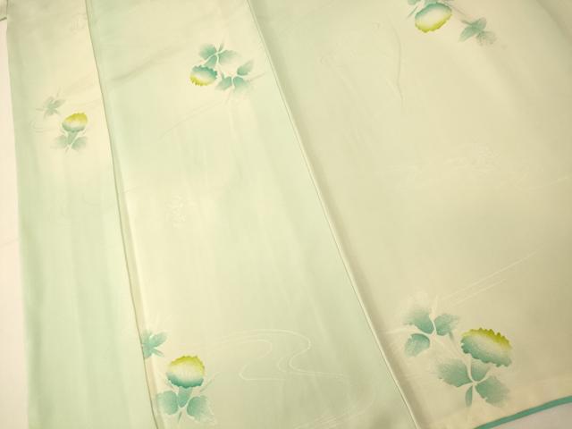 平和屋着物■上質な小紋 地紋起こし 霞草花文 暈し染め 正絹 逸品 AABH4455fw