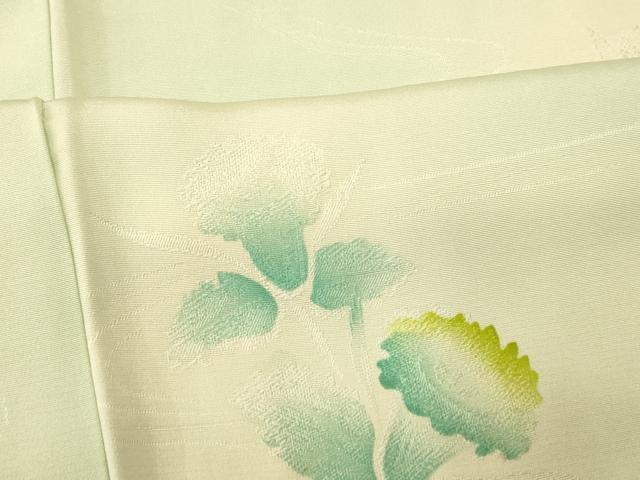 平和屋着物■上質な小紋 地紋起こし 霞草花文 暈し染め 正絹 逸品 AABH4455fw