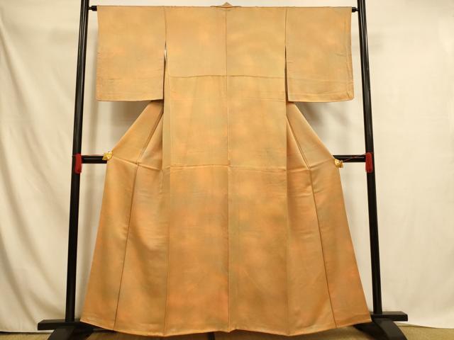 平和屋着物■上質な小紋　霞文　暈し染め　正絹　逸品　AABH4465fw