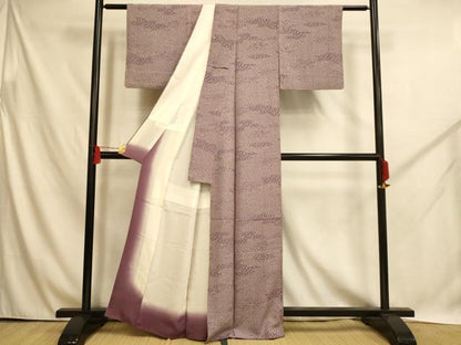 平和屋着物■上質な小紋 舞花文 正絹 逸品 AABH4479fw