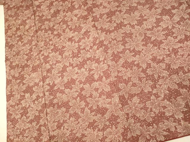 平和屋着物■上質な小紋 舞花文 正絹 逸品 未使用 AABH4484fw