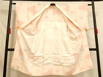 平和屋着物■長襦袢　無双仕立て　雲取り舞花文　正絹　逸品　AABH4489fw