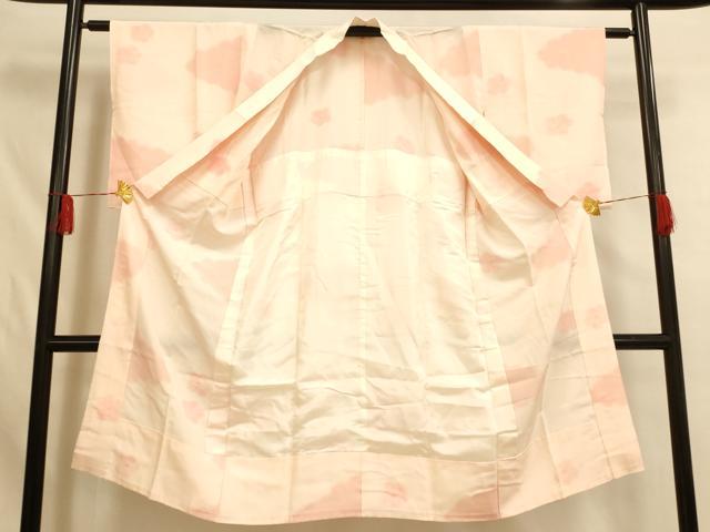 平和屋着物■長襦袢　無双仕立て　雲取り舞花文　正絹　逸品　AABH4489fw