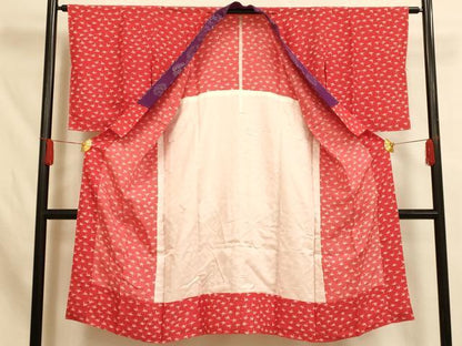 平和屋着物■長襦袢 無双仕立て 折り鶴 正絹 逸品 AABH4498fw