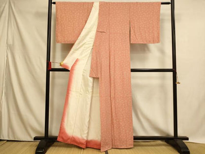 平和屋着物■上質な小紋 舞花文 正絹 逸品 未使用 AABH4501fw