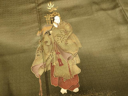 平和屋着物■色留訪問着 能 暈し染め 金彩 正絹 逸品 AABH4502fw