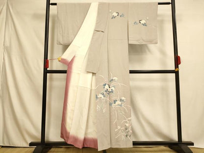 平和屋着物■訪問着 作家物 枝花文 正絹 逸品 AABH4503fw