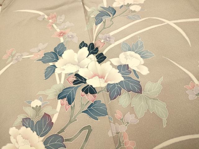 平和屋着物■訪問着 作家物 枝花文 正絹 逸品 AABH4503fw