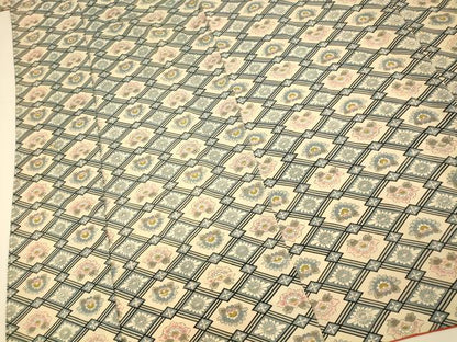 平和屋着物■上質な小紋 天井花文 正絹 逸品 AABH4504fw