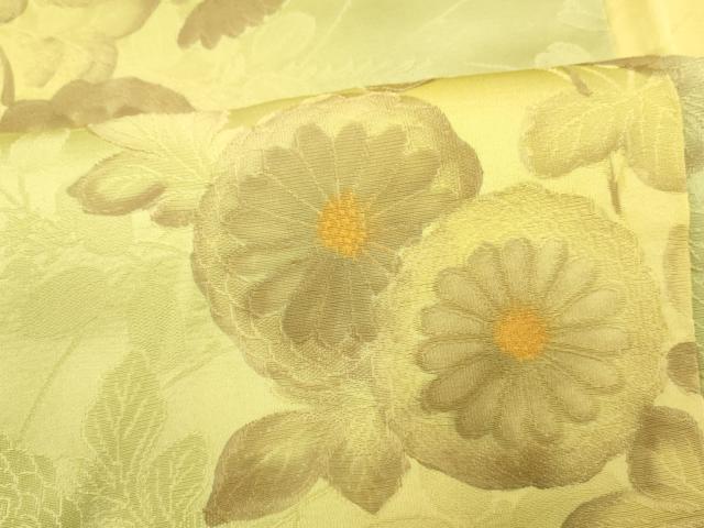 平和屋着物■上質な小紋 地紋起こし 霞枝花文 暈し染め 正絹 逸品 AABH4509fw