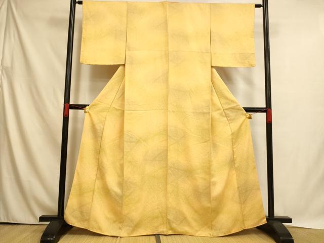 平和屋着物■上質な小紋 霞文 暈し染め 正絹 逸品 AABH4514fw