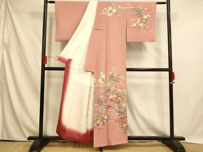 平和屋着物■訪問着　作家物　風景文　正絹　逸品　AABH4520fw