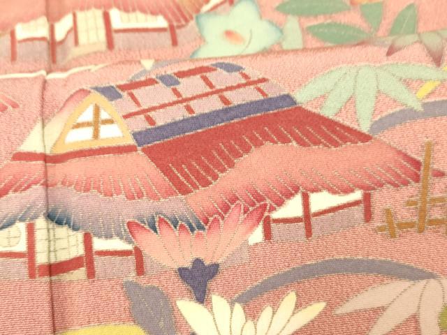 平和屋着物■訪問着　作家物　風景文　正絹　逸品　AABH4520fw