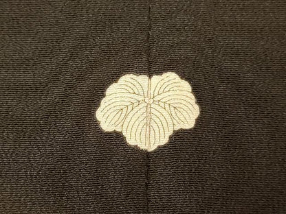 平和屋着物■豪華黒留袖　駒刺繍　風景文　金彩　正絹　逸品　AABH4521fw