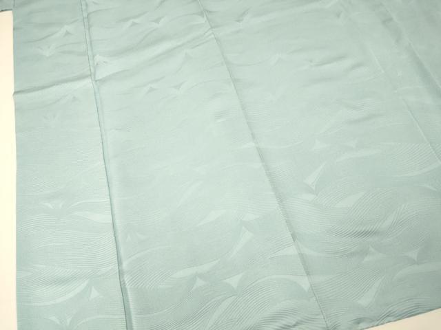 平和屋着物■上質な色無地　流水地紋　空色　正絹　逸品　AABH4528fw