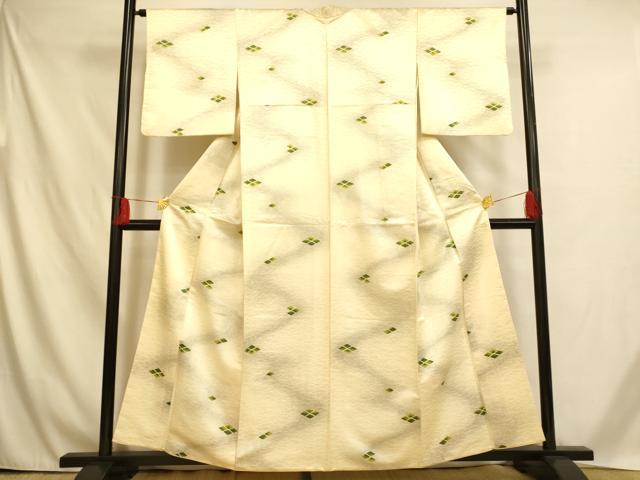 平和屋着物■小紋　菱芝文　暈し染め　洗える着物　AABH4542fw